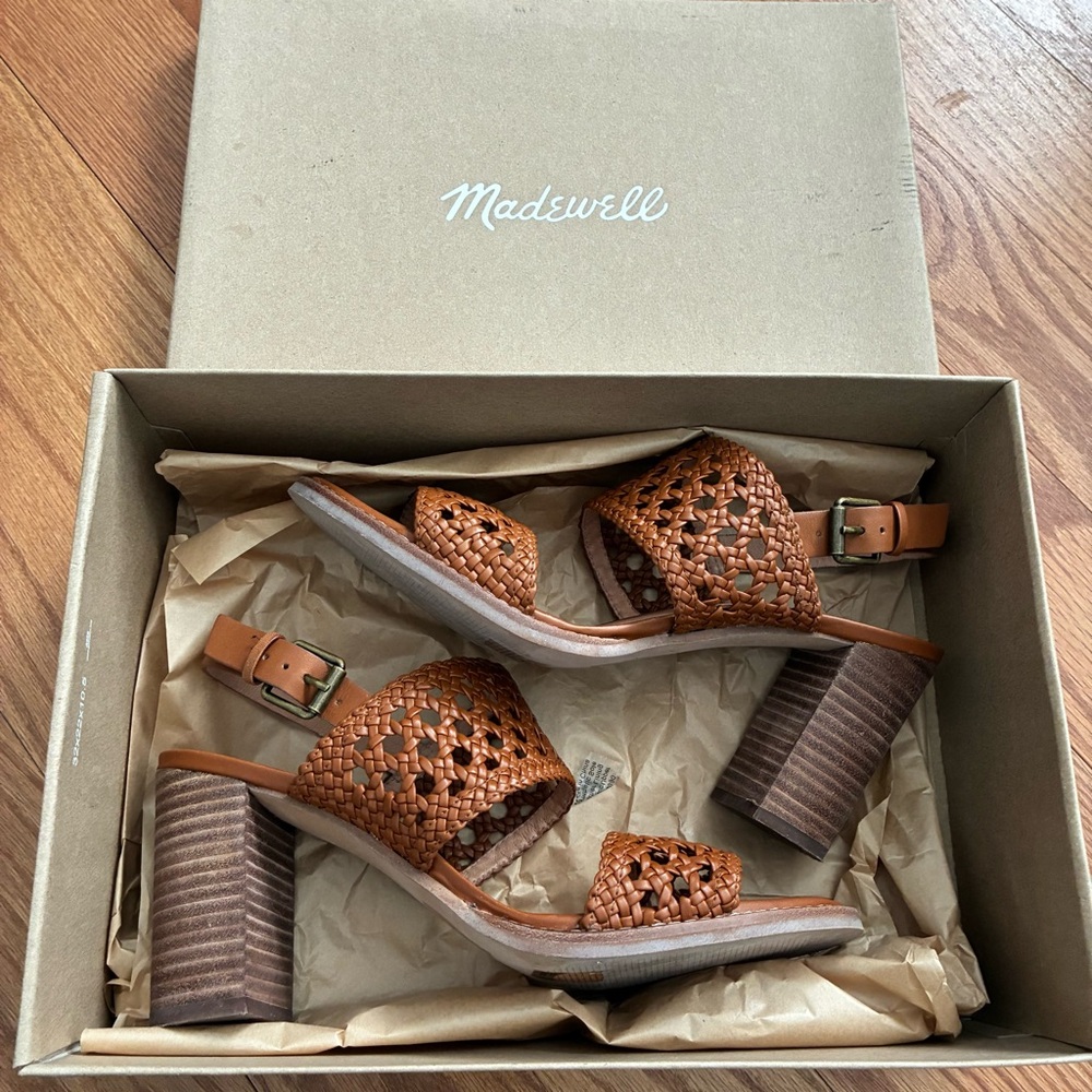 Madewell Caned Leather Sandals